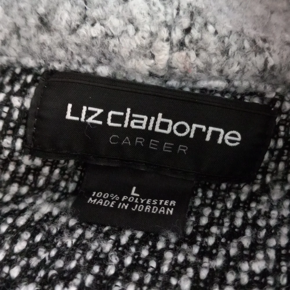 Liz Claiborne Sz Large, Long Cardigan Sweater/Coat W/ Pockets